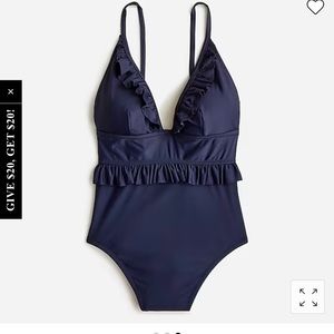 NWT Jcrew Ruffle One Piece